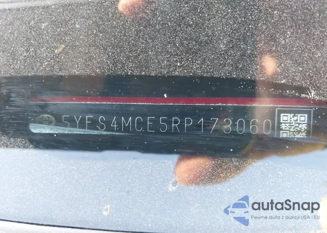 2024 Toyota Corolla Se from USA, damaged, VIN 5YFS4MCE5RP173060